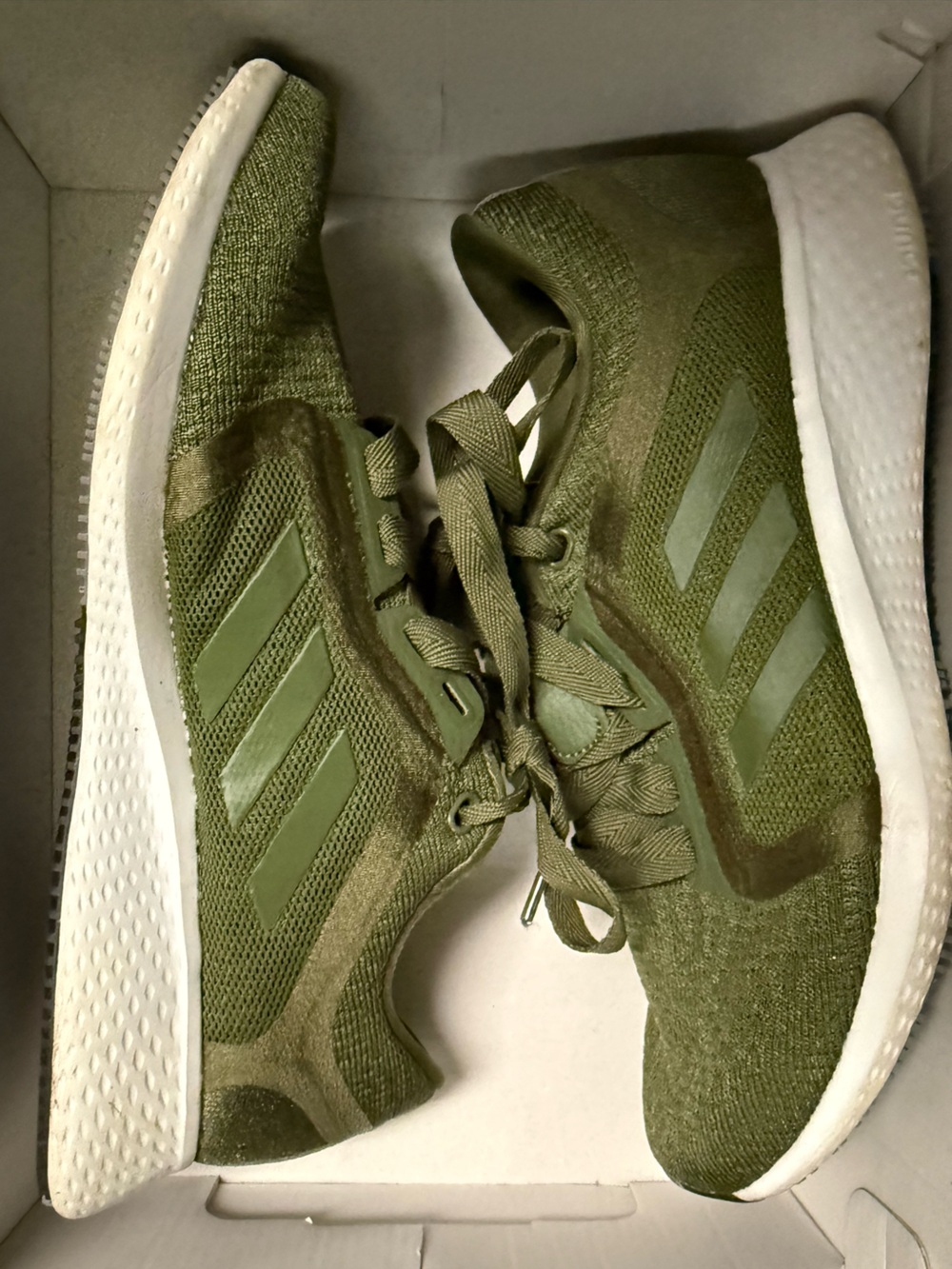 Adidas Edge Lux 4 Women’s Size 8 Olive Green Metallic Bounce Running Shoes